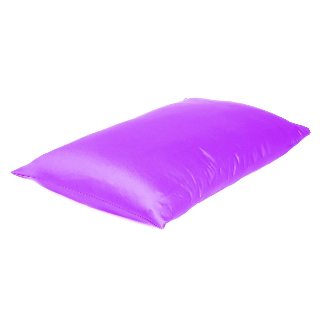 Violet Dreamy Set Of 2 Silky Satin Standard Pillowcases Image 4