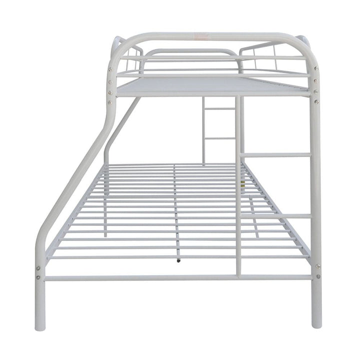 White Twin Over Full Size Bunk Bed Image 1