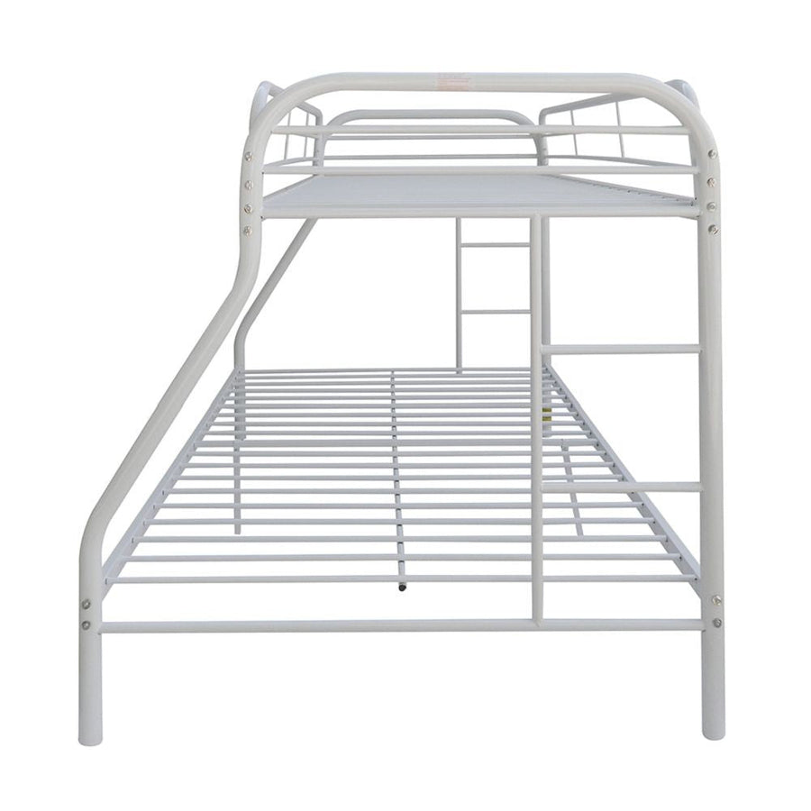 White Twin Over Full Size Bunk Bed Image 1