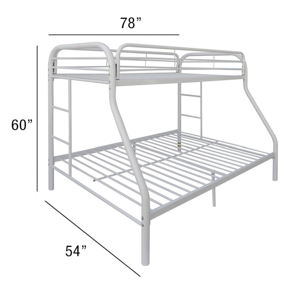 White Twin Over Full Size Bunk Bed Image 5