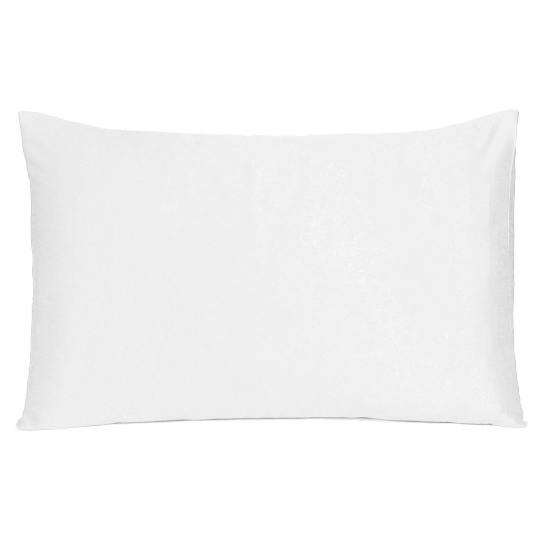 White Dreamy Set Of 2 Silky Satin King Pillowcases Image 3