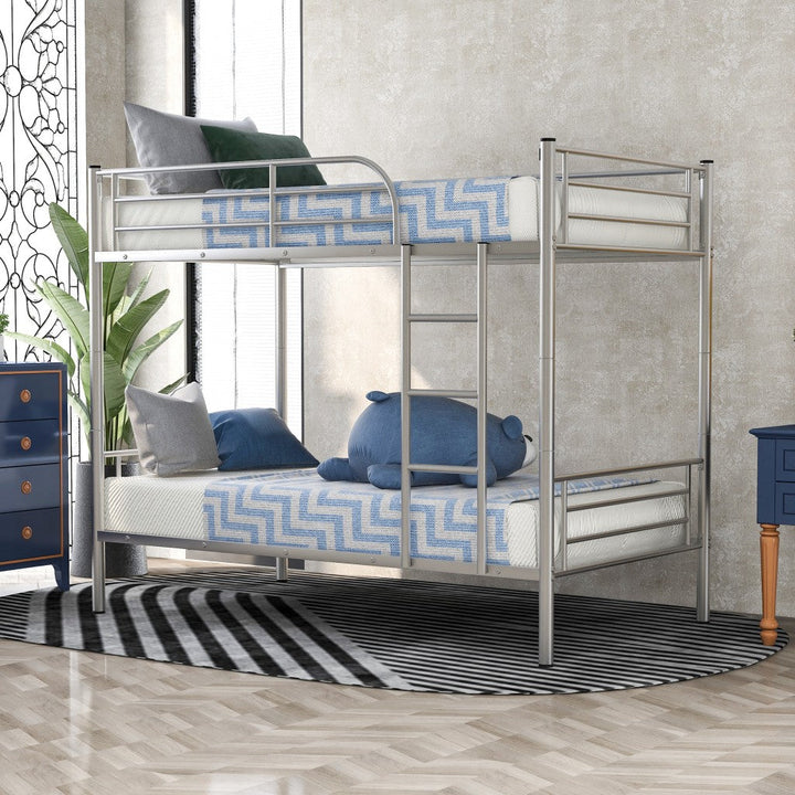 Silver Twin Over Twin Separable Bunk Bed Image 1