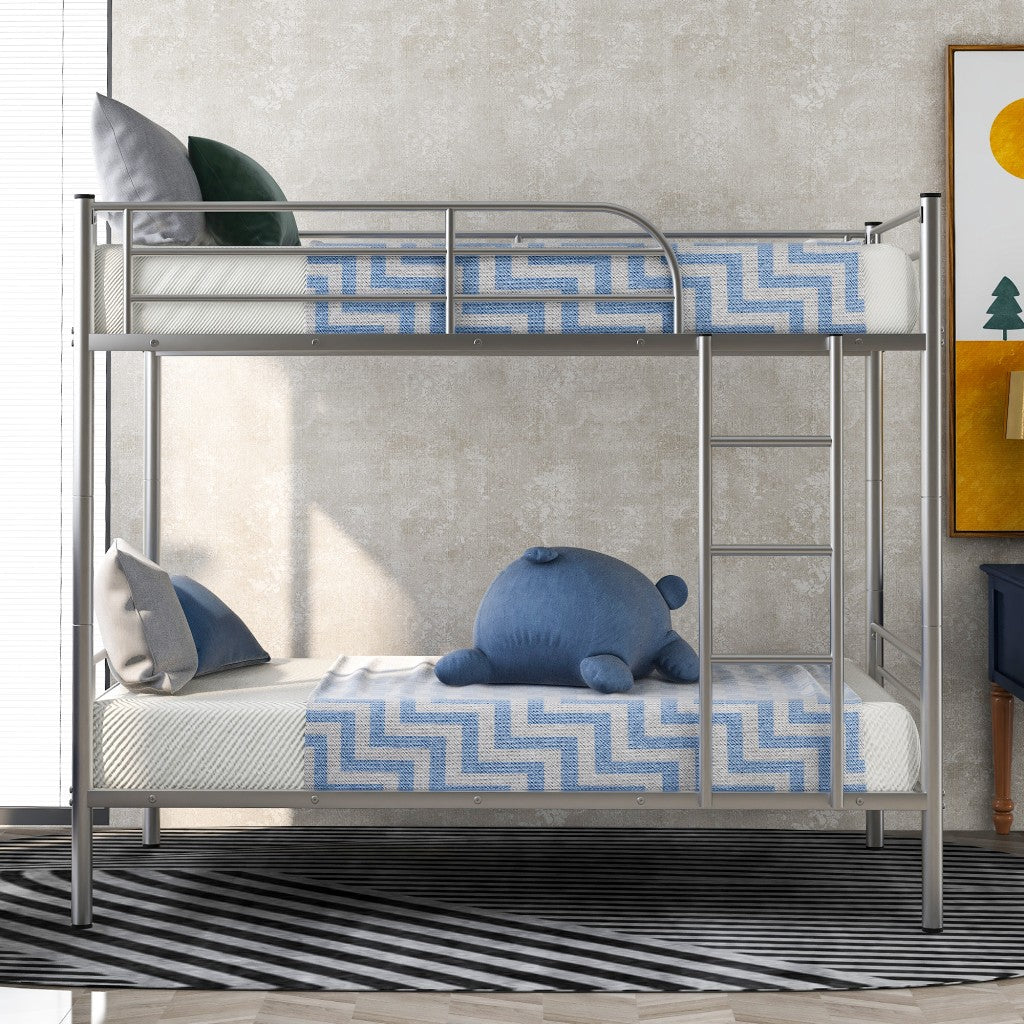 Silver Twin Over Twin Separable Bunk Bed Image 2