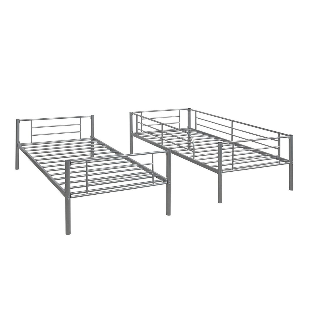 Silver Twin Over Twin Separable Bunk Bed Image 7