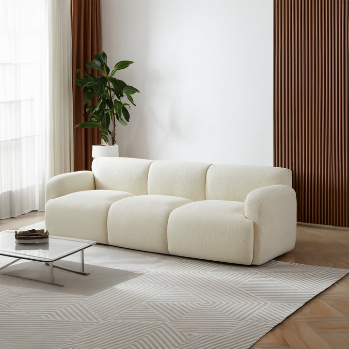 Simone Sofa (Cream Boucle) Image 3