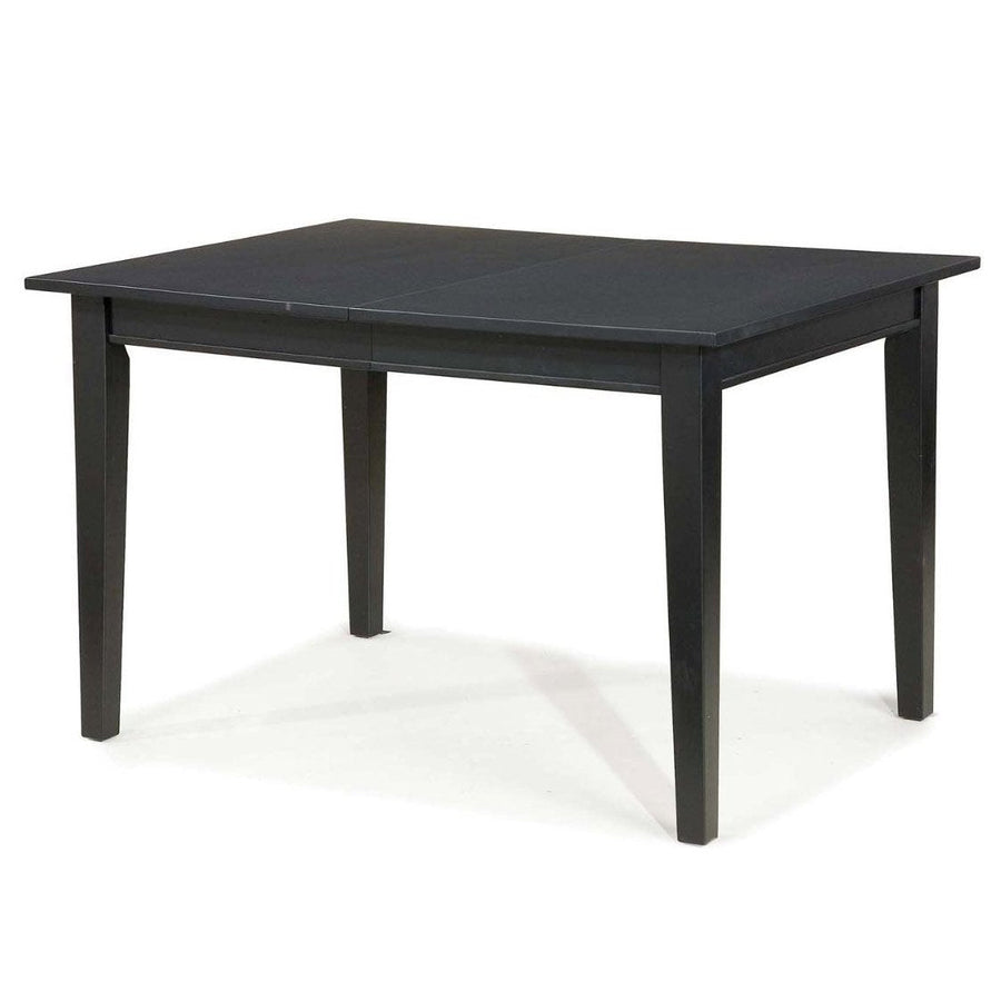 Space Saving Expandable Dining Table 48-66-inch in Ebony Black Wood Finish Image 1