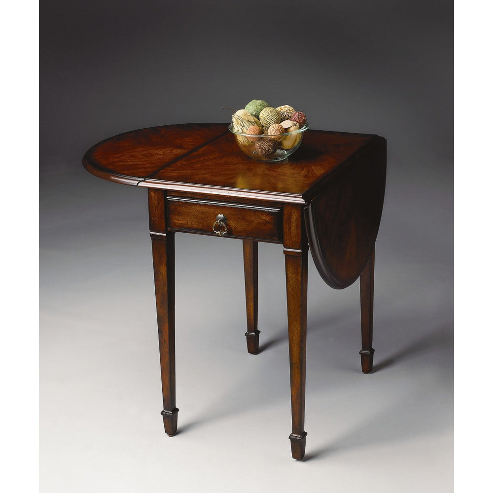 Traditional Cherry Drop Leaf Table Image 2