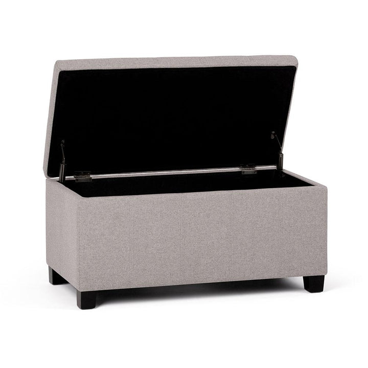 Dover Linen Storage Ottoman 36in Rectangular Lift Top Multi-Functional Furniture Image 3