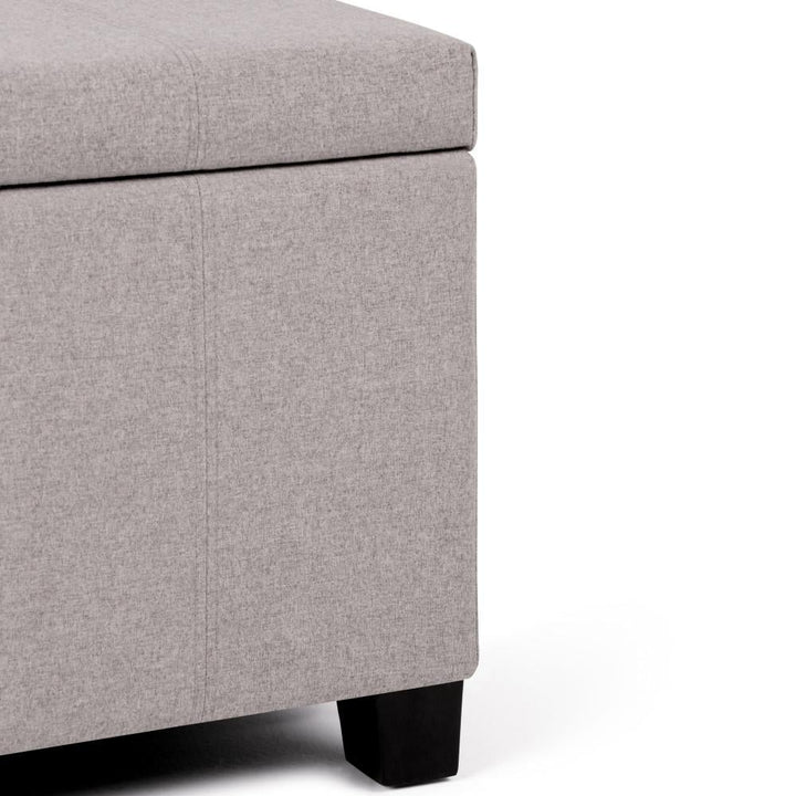 Dover Linen Storage Ottoman 36in Rectangular Lift Top Multi-Functional Furniture Image 10