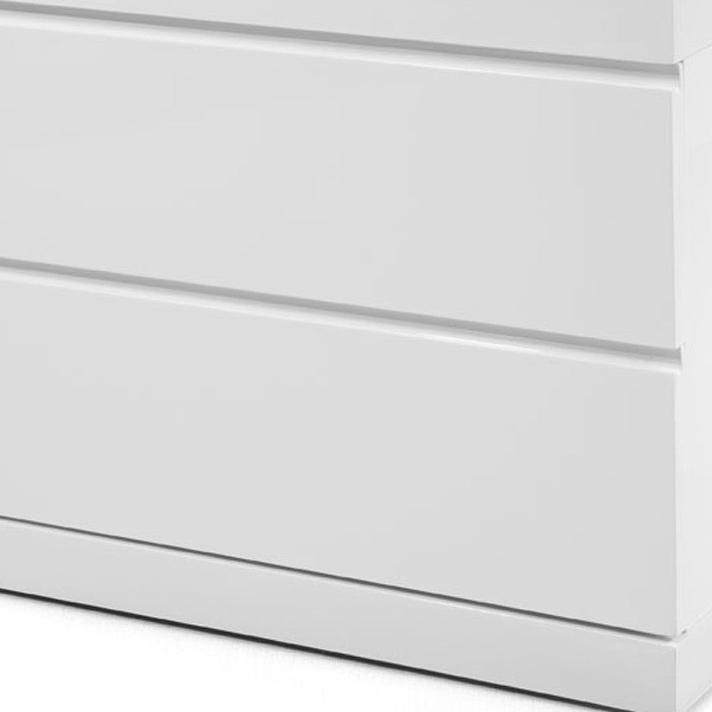 18" White Two Drawers Nightstand Image 5