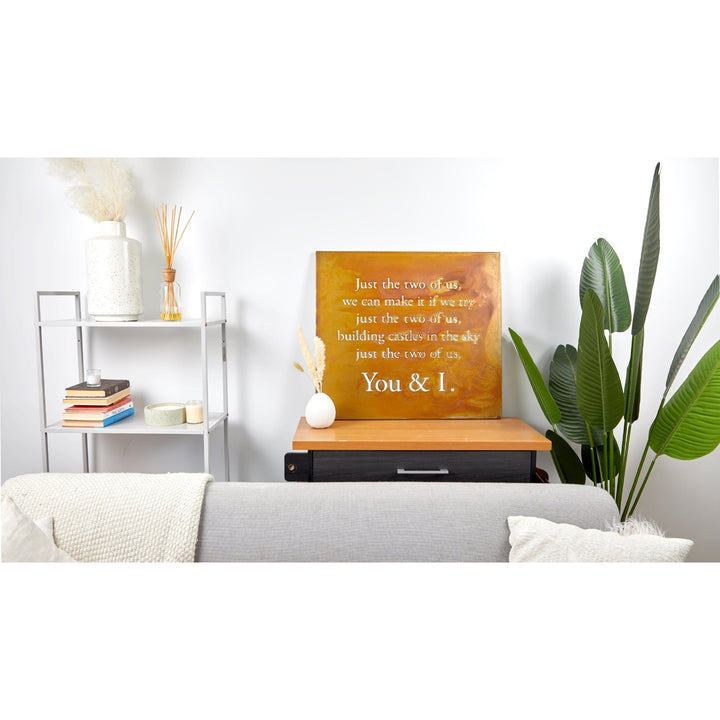 Prairie Dance Just The Two Of Us Lyric Decorative Wall Art Sign 15 Colors Image 9