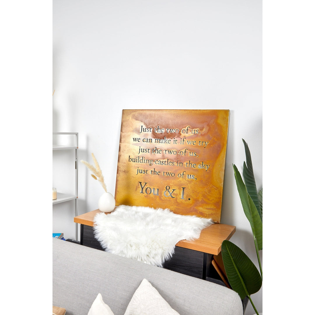 Prairie Dance Just The Two Of Us Lyric Decorative Wall Art Sign 15 Colors Image 10