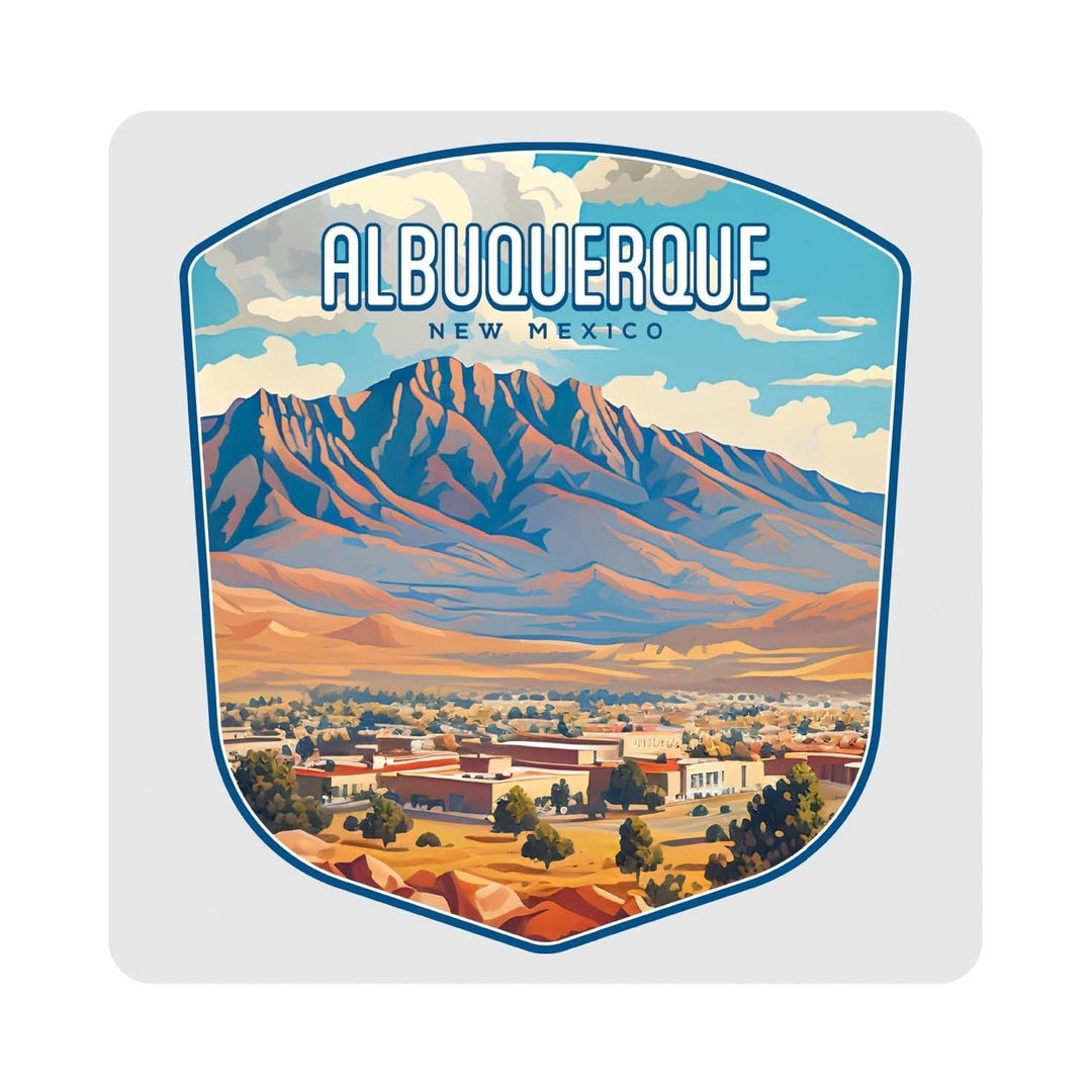 Alburqueque Mexico Design A Souvenir 4x4-Inch Coaster Acrylic 4 Pack Image 1