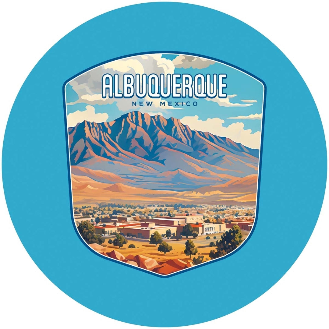 Alburqueque Mexico Design A Souvenir Coaster Paper 4 Pack Image 1