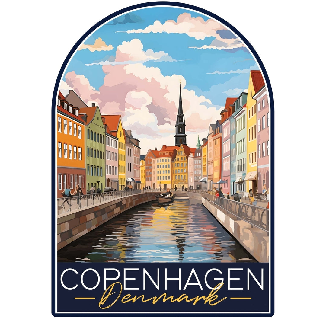 Copenhagen Denmark Design B Souvenir Vinyl Decal Sticker Image 1