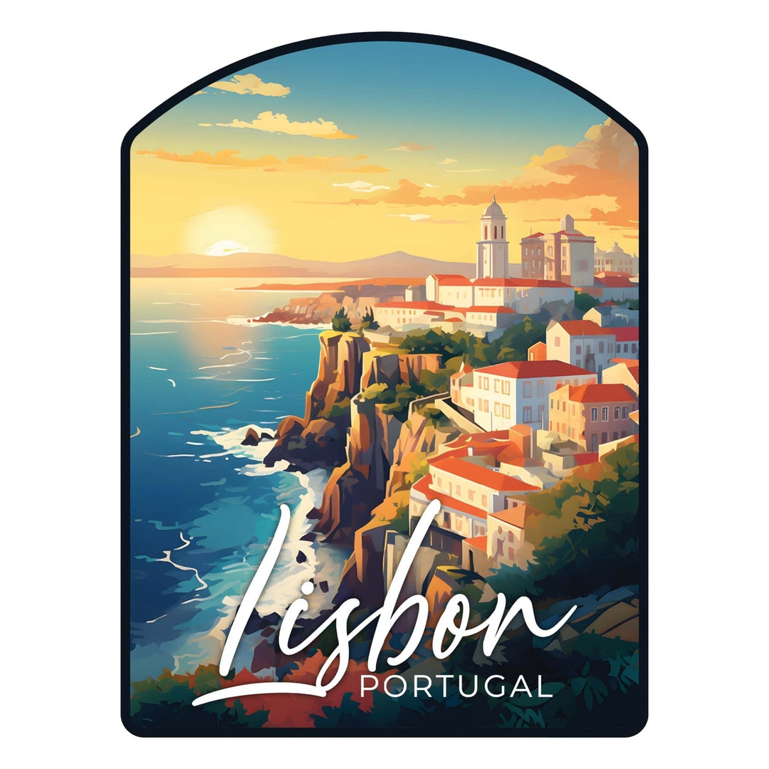 Lisbon Portugal Design B Souvenir Vinyl Decal Sticker Image 1