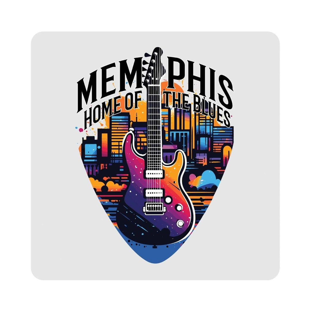 Memphis Tennessee Design B Souvenir 4x4-Inch Coaster Acrylic 4 Pack Image 1