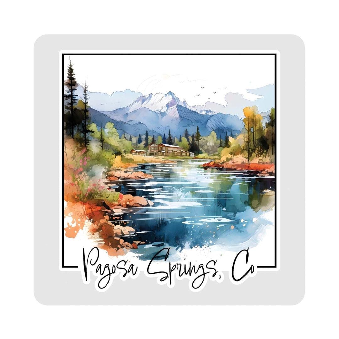 Pagosa Springs Colorado Design A Souvenir 4x4-Inch Coaster Acrylic 4 Pack Image 1