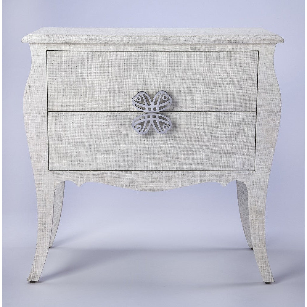 30" Off White Standard Accent Chest With Two Drawers Image 1