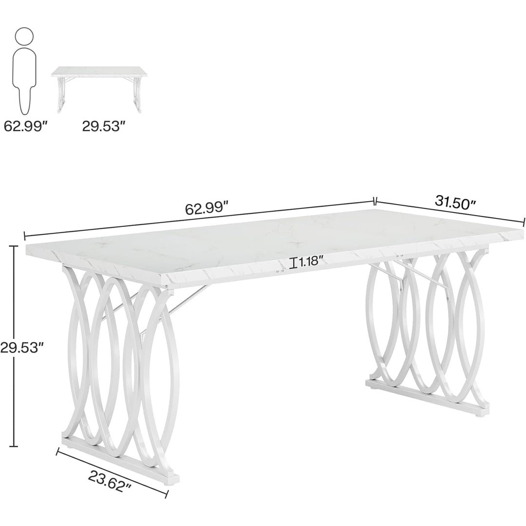 Tribesigns Executive Desk, Large Computer Desk, Modern Office Desk Conference Table Meeting Room Table for Home Office Image 6