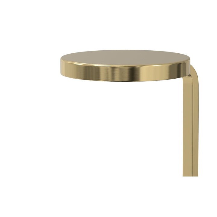 Sylvie Side Table Gold Marble C-Table Small Space Metal Accent Living Room Image 7