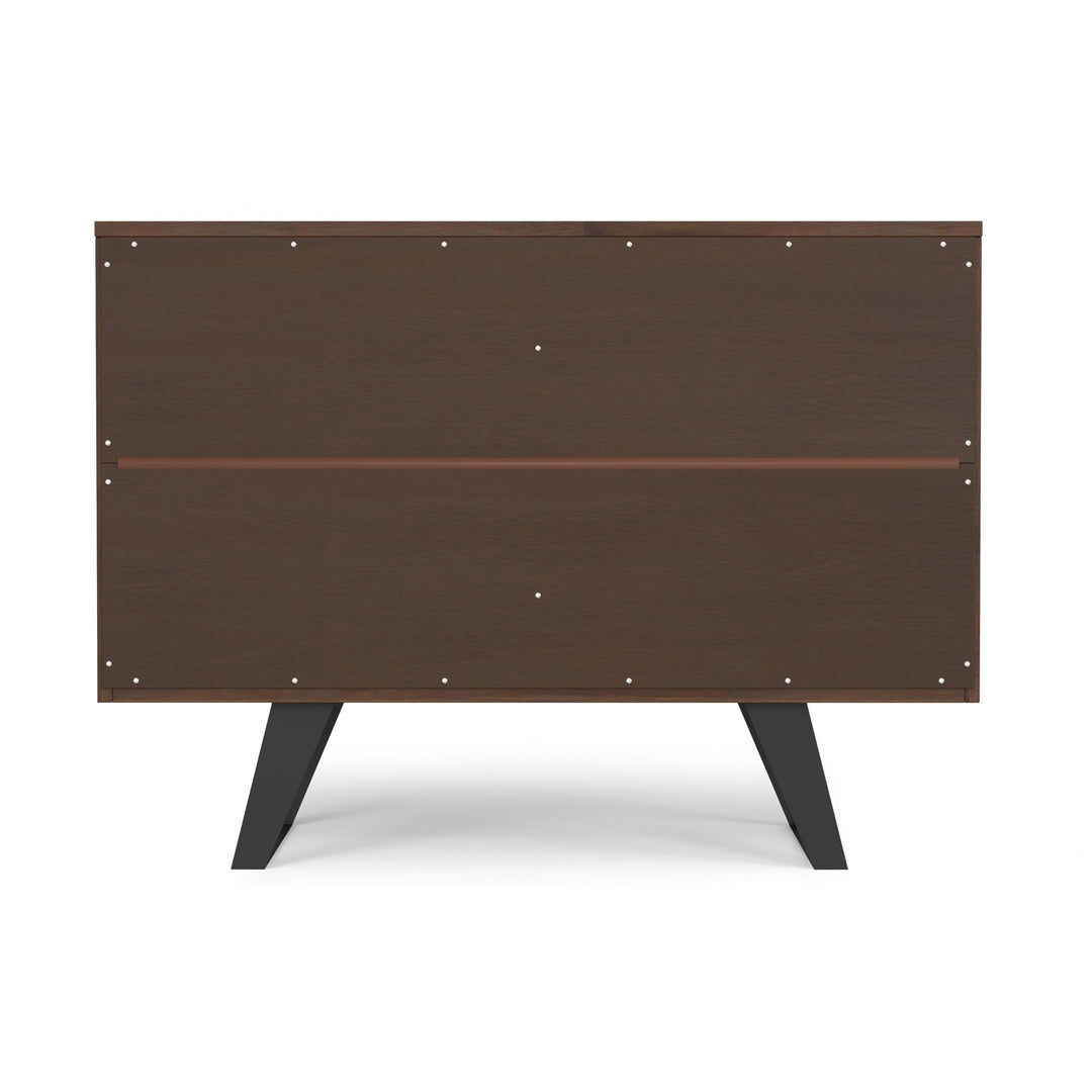 Lowry 2 Door Sideboard Buffet Acacia Hardwood Modern Industrial Charcoal Brown Image 9