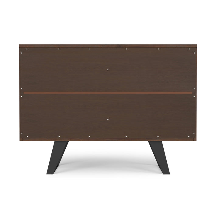 Lowry 2 Door Sideboard Buffet Acacia Hardwood Modern Industrial Charcoal Brown Image 9