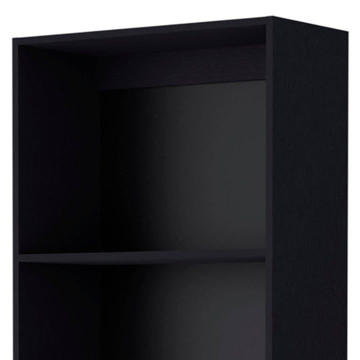 Set of Two 71" Black Bookcase With Two Doors Image 6