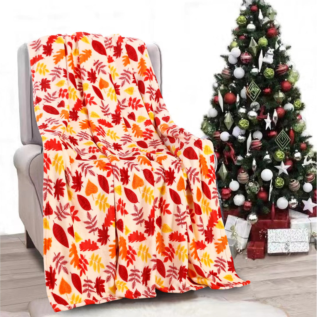 Halloween Throw Blanket 50x60 Soft Cozy Plush Travel Friendly Machine Washable Image 1