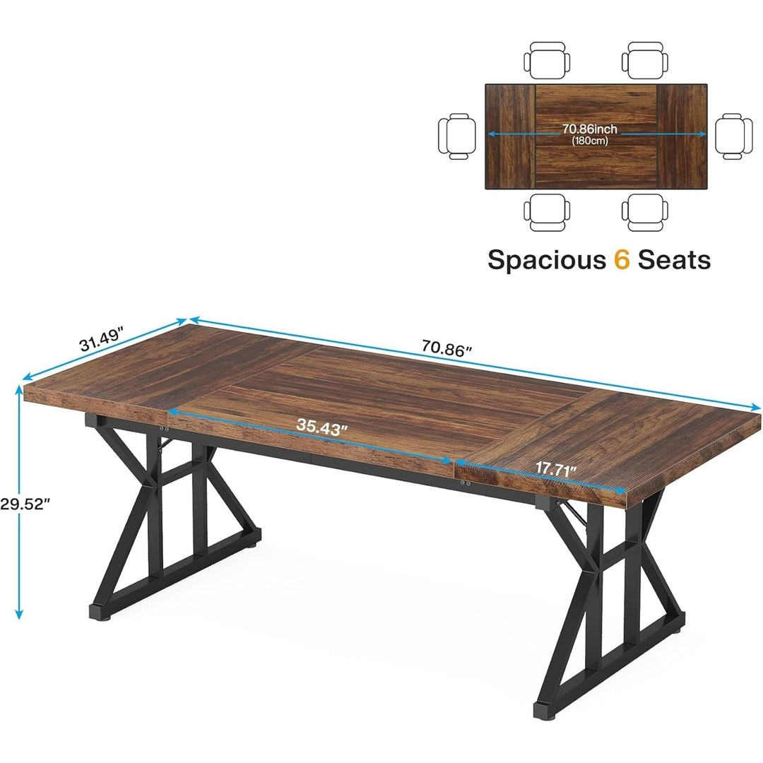 Tribesigns 70.8 Inch Executive Desk Modern Large Simple Style Home Office Image 6