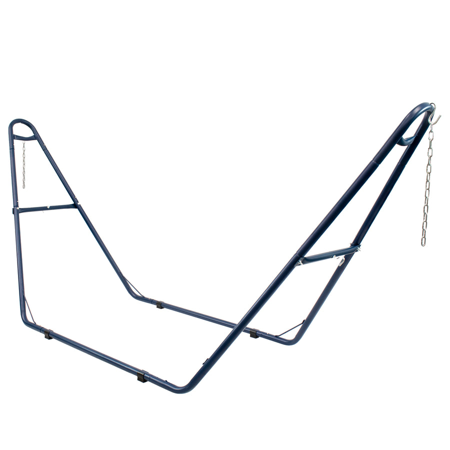 Sunnydaze Powder-Coated Steel Universal Hammock Stand - Blue - 124 in Image 1