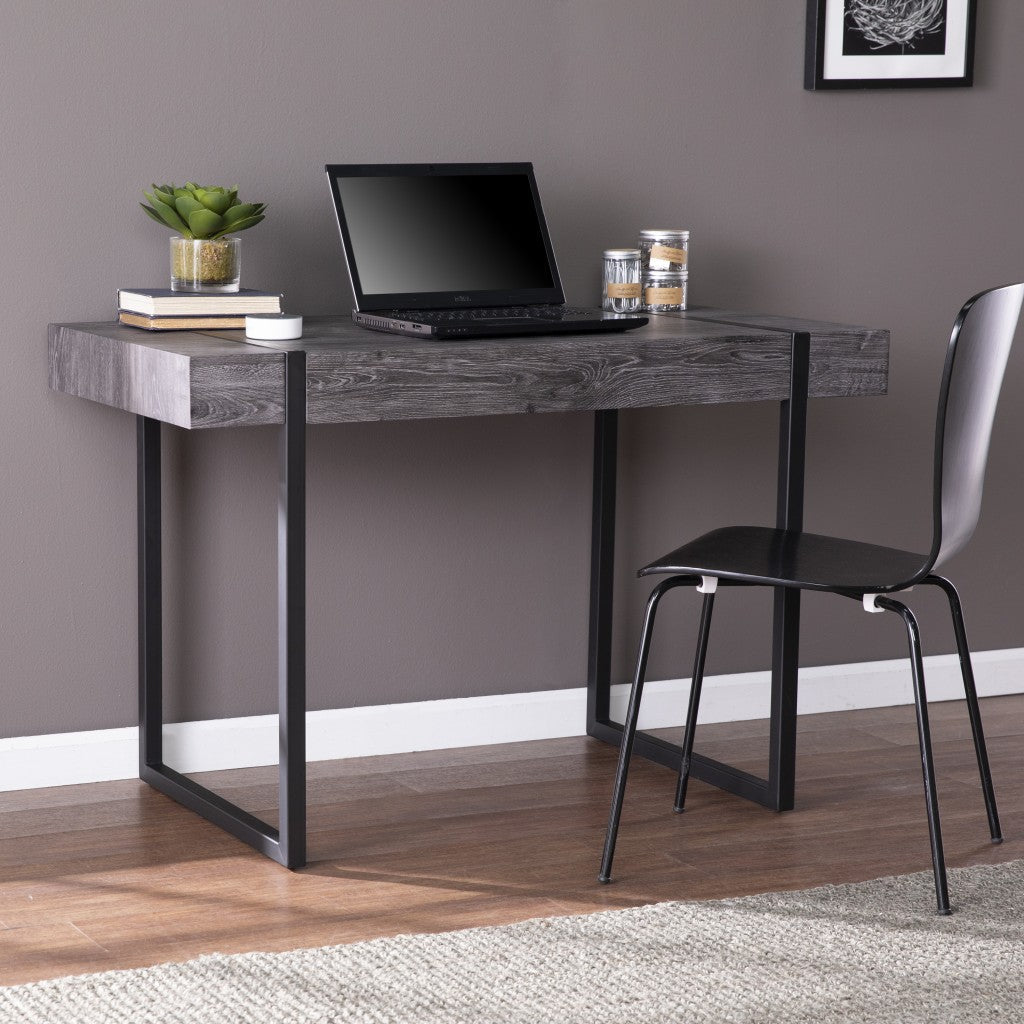 45" Black Writing Desk Image 1