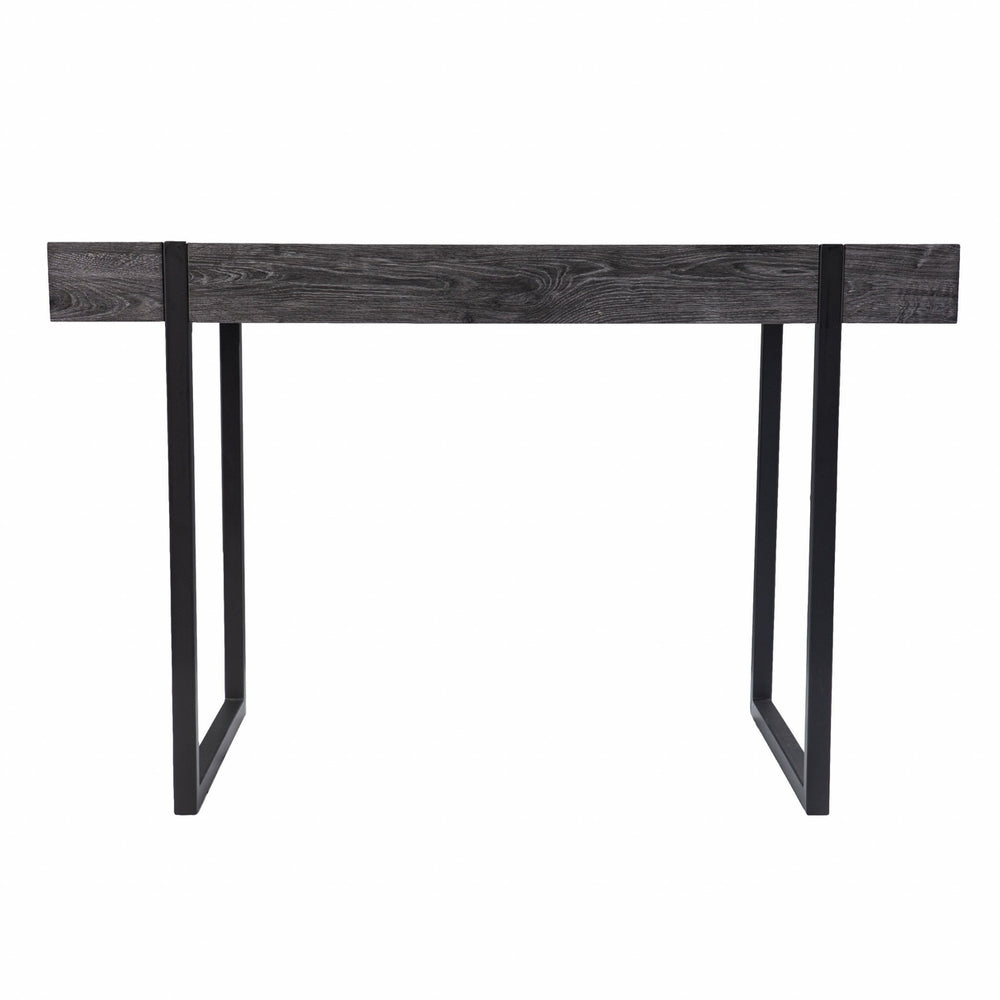 45" Black Writing Desk Image 2