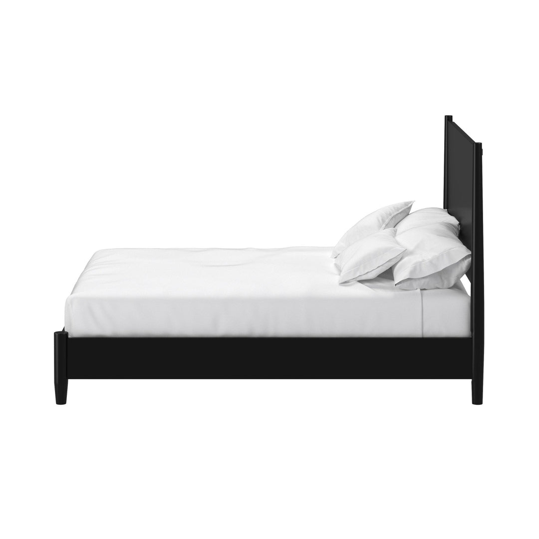 Black Solid and Manufactured Wood California King Bed Image 1