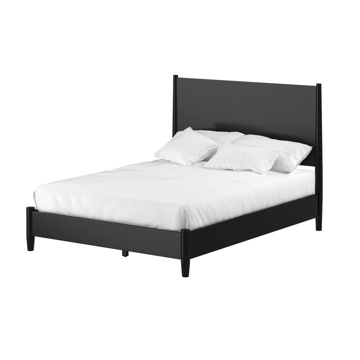 Black Solid and Manufactured Wood California King Bed Image 3