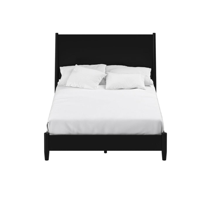 Black Solid and Manufactured Wood California King Bed Image 4