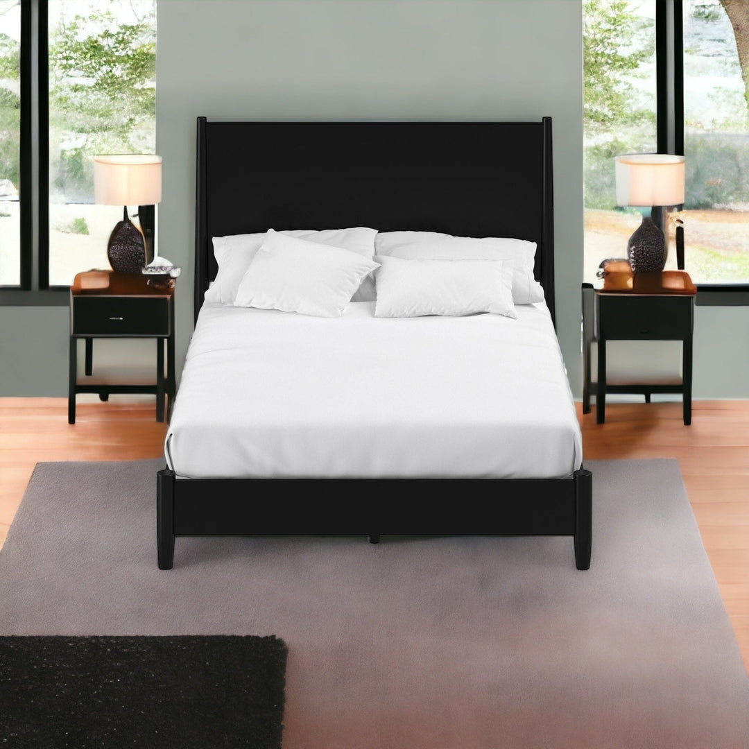 Black Solid and Manufactured Wood California King Bed Image 6