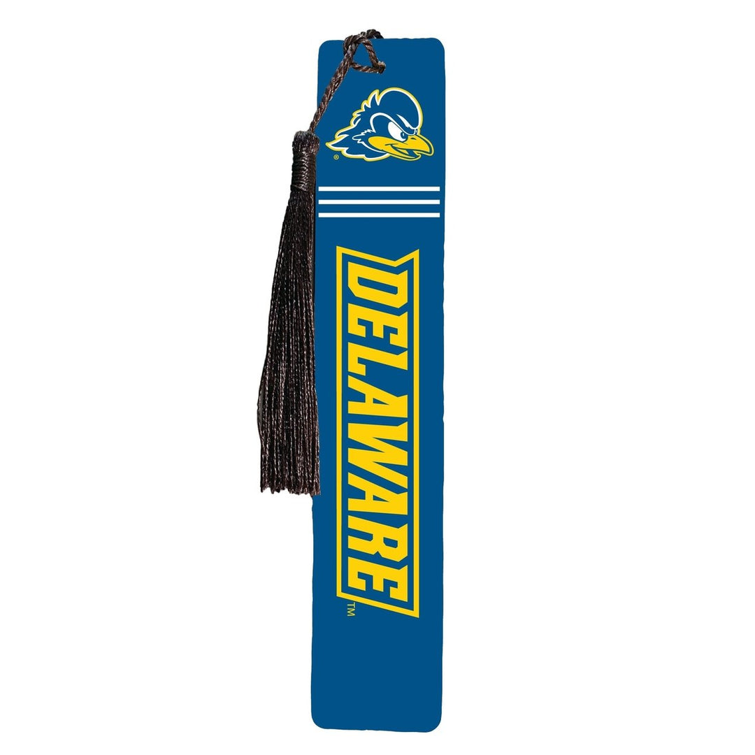 Delaware Blue Hens Wooden Bookmark with Tassel Officially Licensed Collegiate Product Image 1