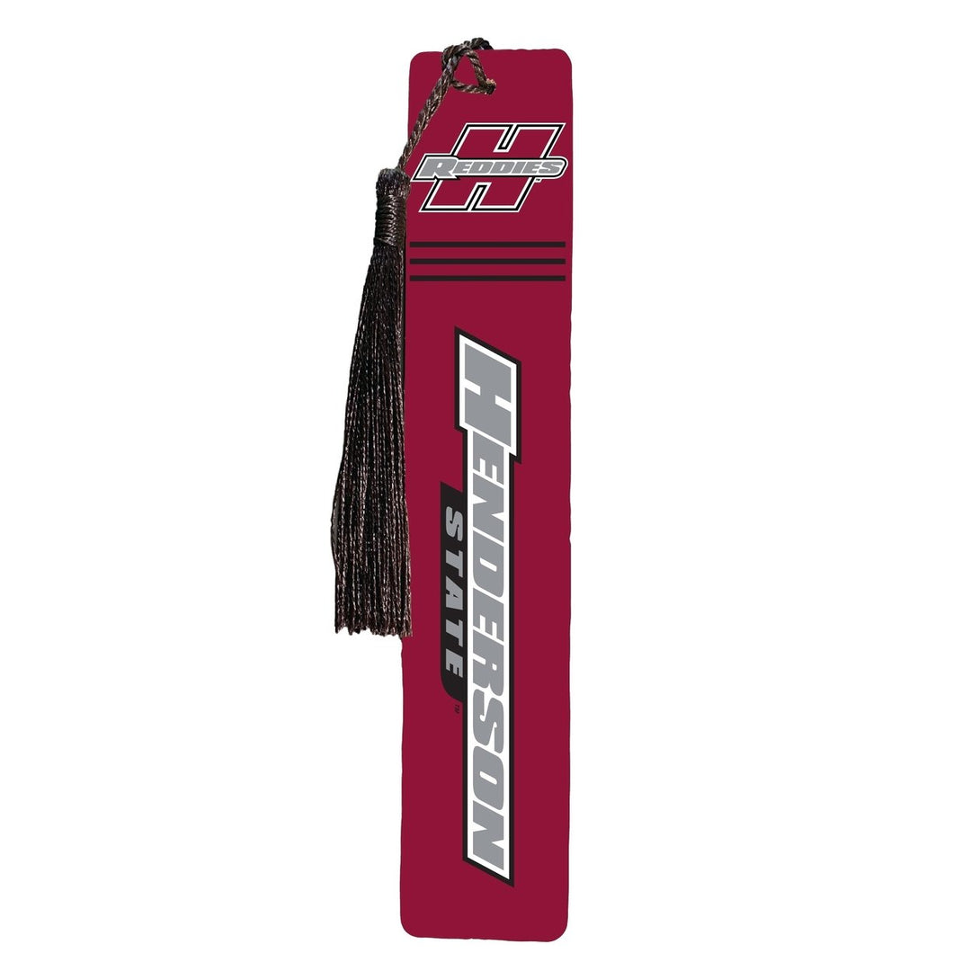 Henderson State Reddies Wooden Bookmark with Tassel Officially Licensed Collegiate Product Image 1