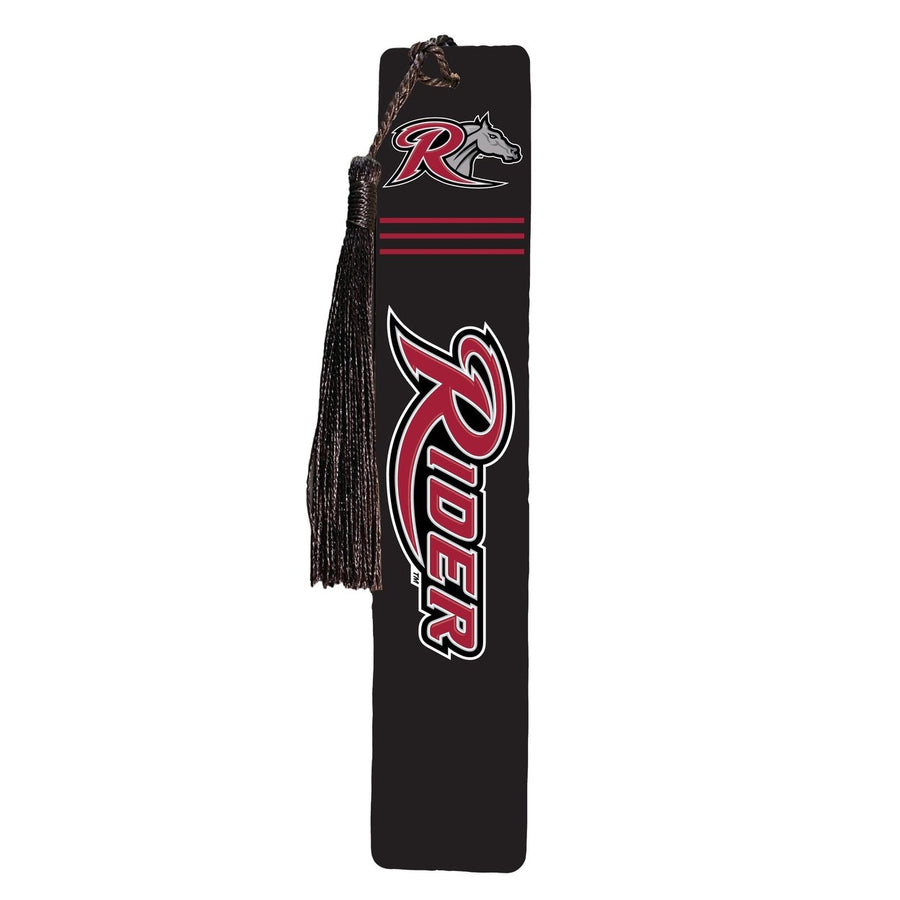 Rider University Broncs Wooden Bookmark with Tassel Officially Licensed Collegiate Product Image 1