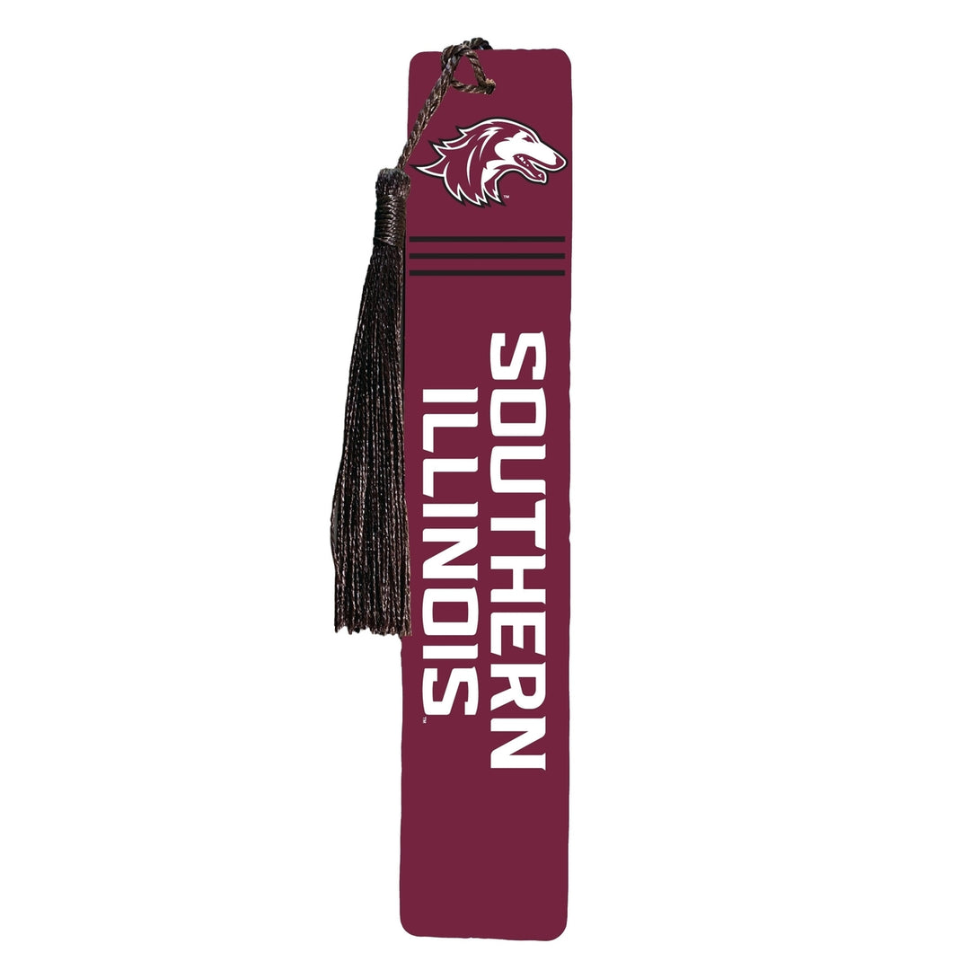 Southern Illinois Salukis Wooden Bookmark with Tassel Officially Licensed Collegiate Product Image 1