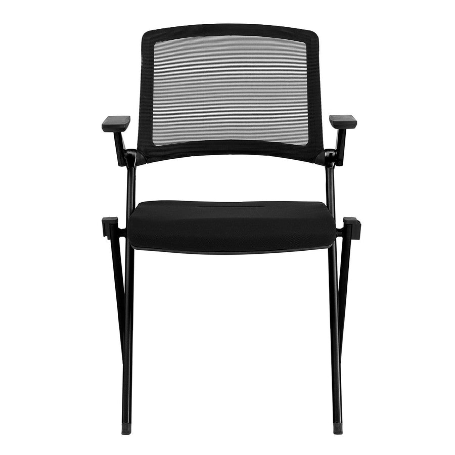 Set of Two Black Mesh Conference Office Chair Image 1