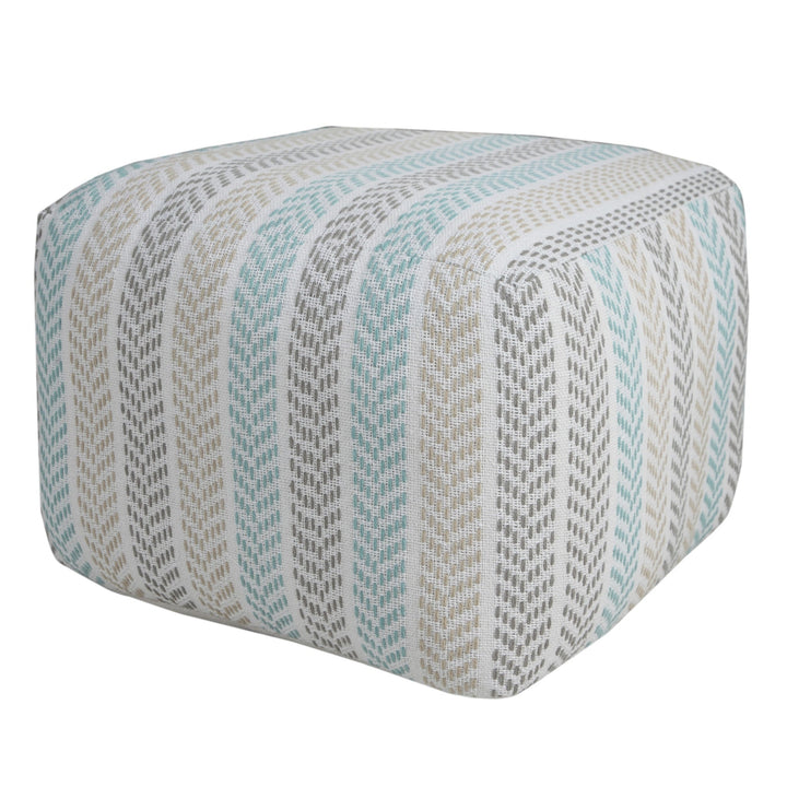 18" Cotton Ottoman Image 7