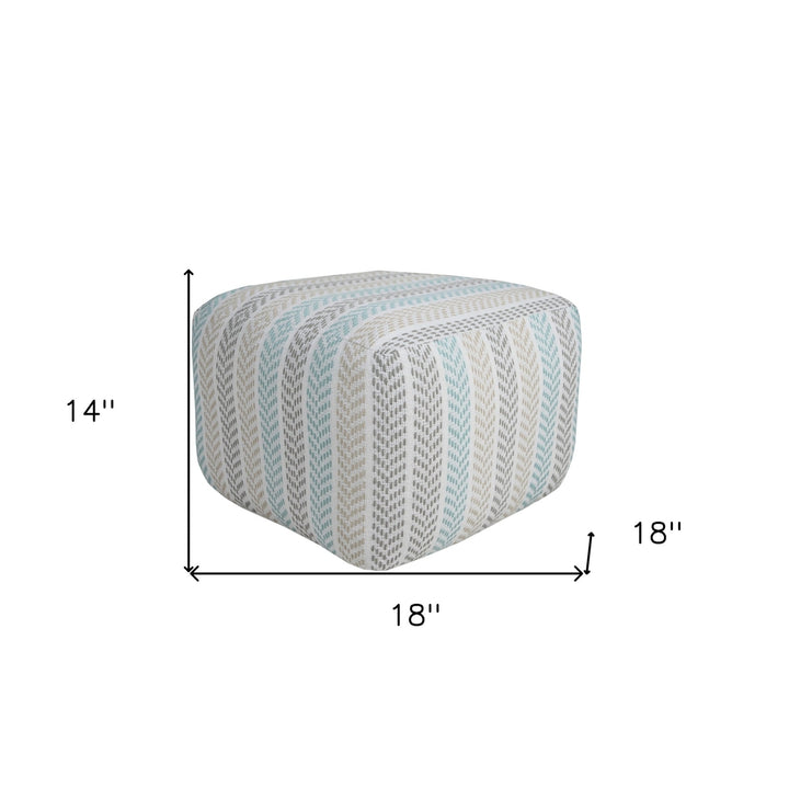 18" Cotton Ottoman Image 10