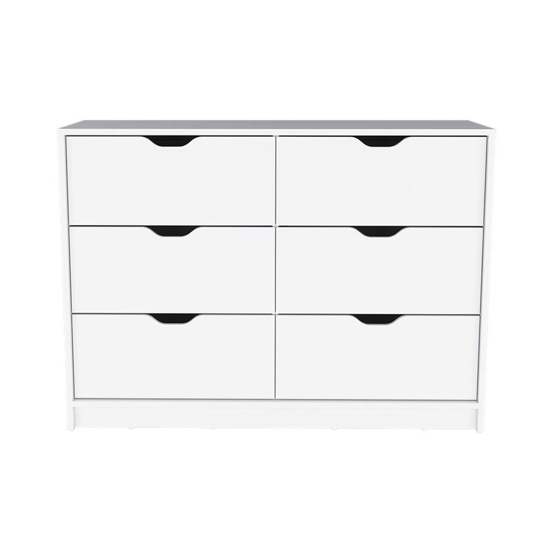 42" White Four Drawer Dresser Image 4