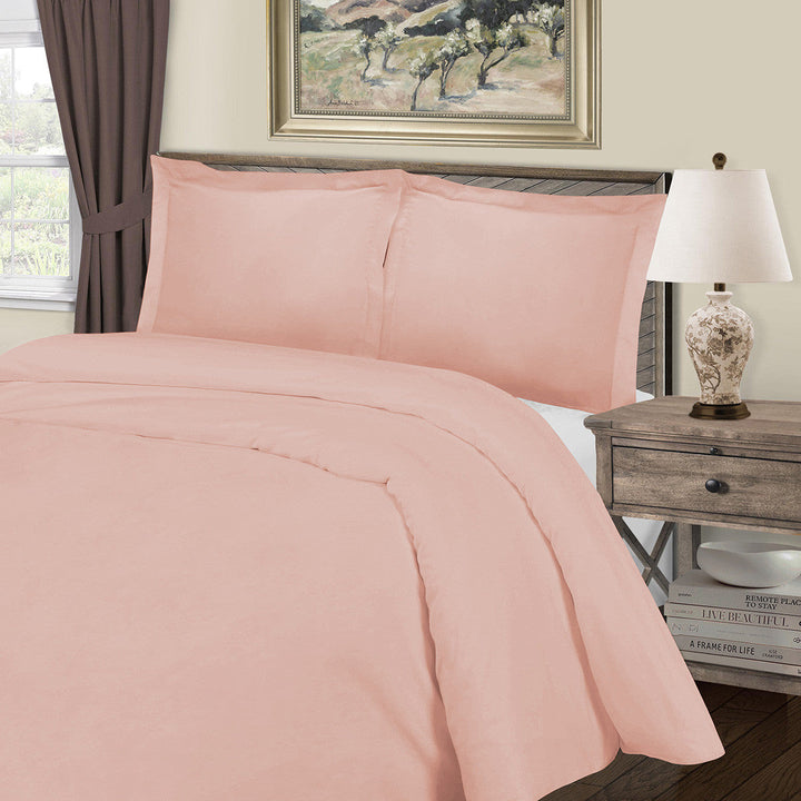 Blush King Cotton Blend 1000 Thread Count Washable Duvet Cover Set Image 2