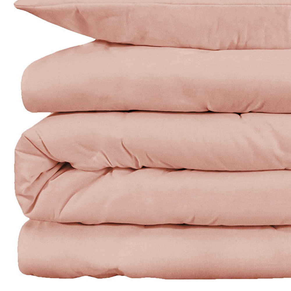 Blush King Cotton Blend 1000 Thread Count Washable Duvet Cover Set Image 6