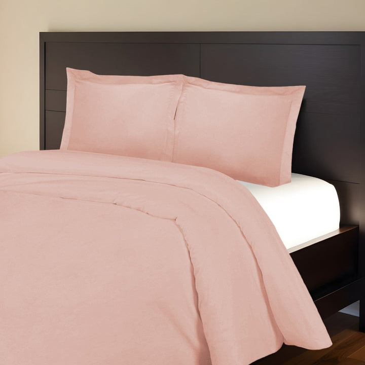 Blush King Cotton Blend 1000 Thread Count Washable Duvet Cover Set Image 7