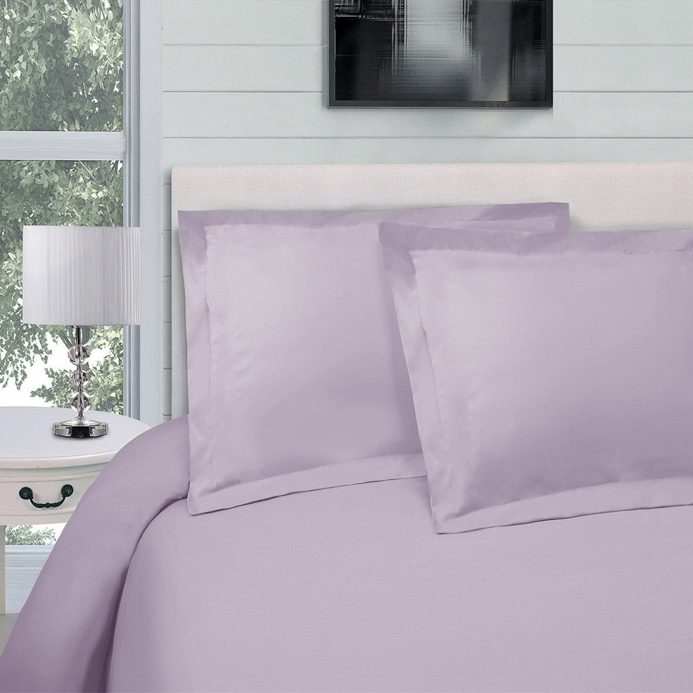 Pink Lavender King Cotton Blend 300 Thread Count Washable Duvet Cover Set Image 2