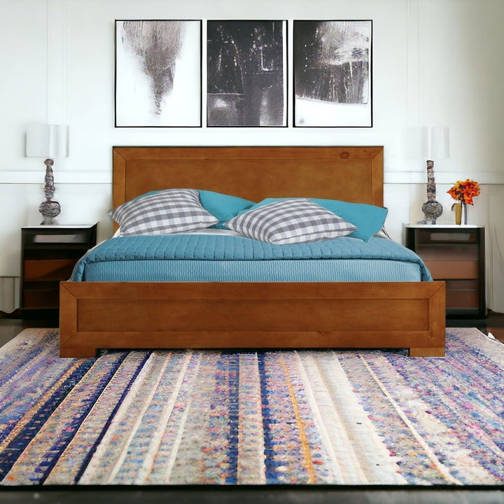 Espresso Wood Full Platform Bed Image 1